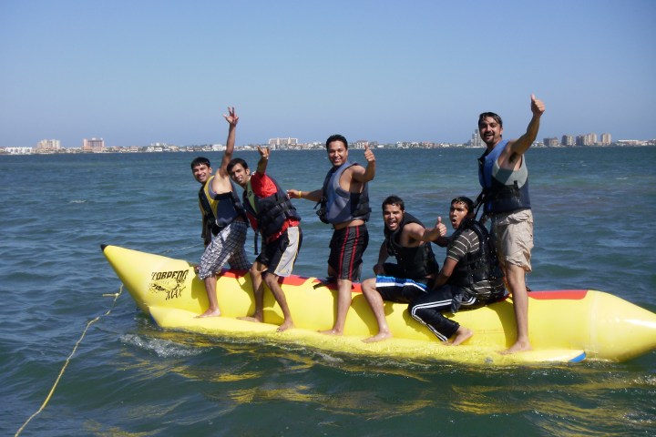 Banana boat ride with Parrot Eyes Watersports
