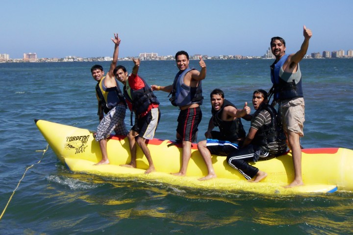 Banana boat ride with Parrot Eyes Watersports