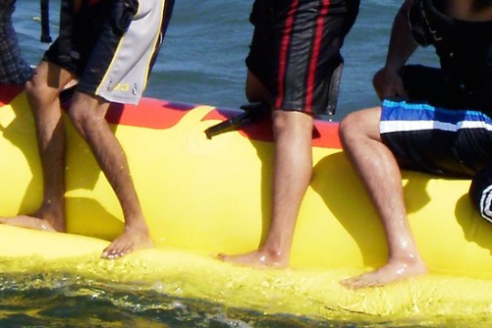 Banana boat rides from South Padre Island, Texas