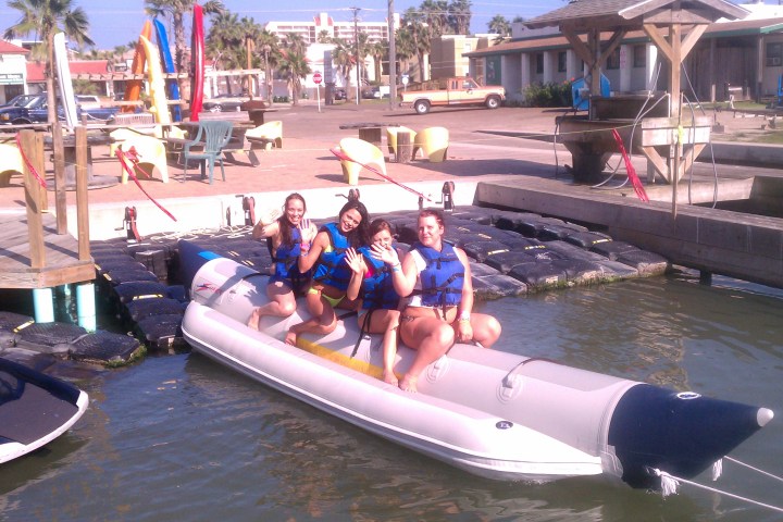 Banana boat rides from South Padre Island