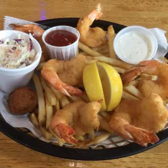 a plate of food on a table
